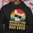 Best Chihuahua Dog Puppy Retro Dad Dad Dad Man Kapuzenpullover Lustige Geschenke