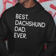 Best Dachshund Dad Ever Teckel Dachshund Papa Kapuzenpullover Lustige Geschenke