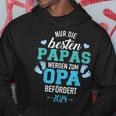 Beste Papas Werden Zum Opa Befördert Best Papas Kapuzenpullover Lustige Geschenke