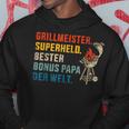 Bester Bonus Papa Superheld Grillmeister Zumatertag Kapuzenpullover Lustige Geschenke