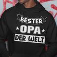 Bester Opa Vater Der Welt Vintage Retro Father's Day Black Hoodie Lustige Geschenke