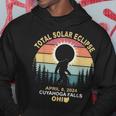 Bigfoot Cuyahoga Falls Ohio Total Solar Eclipse 2024 Hoodie Unique Gifts