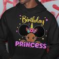 The Birthday Princess Melanin Afro Unicorn Cute Matching Hoodie Unique Gifts