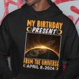 Birthday Solar Eclipse April 8 2024 Total Solar Eclipse 2024 Hoodie Funny Gifts