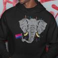 Bisexual Flag Elephant Lgbt Bi Pride Stuff Animal Hoodie Unique Gifts