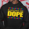 Black Dad's Are Dope Fathers Day Graphic Men's Hoodie Unique Gifts