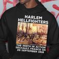 Black Military History Usa Black History Harlem Hellfighters Hoodie Personalized Gifts