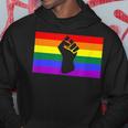 Black Protest Fist Lgbtq Gay Pride Flag Blm Unity Equality Hoodie Unique Gifts