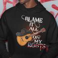 Blame It All On My Roots Country Music Lover Hoodie Funny Gifts
