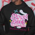 Blood Bank Is Everything Pink Retro Lab Week 2024 Med Tech Hoodie Unique Gifts