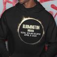 Bloomington Indiana Solar Eclipse 8 April 2024 Souvenir Hoodie Personalized Gifts