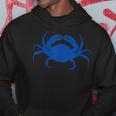 Blue Silhouette CrabCrab Hoodie Unique Gifts