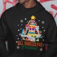 All Booked For Christmas Tree Books Librarian Bookworm Hoodie Funny Gifts