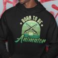 Born To Be An Animator Motion Graphic er Illustrator Hoodie Unique Gifts