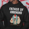 Boys Hen Dad Father's Day Father Of Chickens Hoodie Unique Gifts