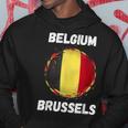 Brussels Belgium Retro Vintage Belgian Flag Souvenirs Hoodie Unique Gifts