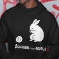 Bunnies Over People Cute Bunny Rabbit Casual Hoodie Unique Gifts