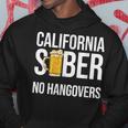 California Sober No Hangovers Recovery Legal Implications Hoodie Unique Gifts