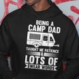 Being A Camp Dad Taught Me Patience Camper Hoodie Unique Gifts
