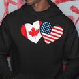 Canada Usa Flag Heart Canadian Americans Love Cute Hoodie Unique Gifts