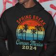 Cancun Mexico 2024 Spring Break Family School Vacation Retro Hoodie Unique Gifts