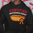 Certified Hotdogologist Hot Dog Hotdogs Sausage Frank Wiener Hoodie Unique Gifts
