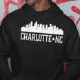 Charlotte Nc North Carolina Cities Skyline Silhouett Hoodie Unique Gifts