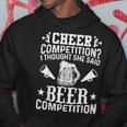 Cheer Dad Cheerleader Beer Competition Cheer Squad Papa Hoodie Personalized Gifts