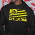 Cheer Dad Cheerleading Usa Flag Fathers Day Cheerleader Hoodie Funny Gifts