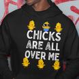 Chicks Are All Over Me Easter Baby Chicken Kids Boys Hoodie Unique Gifts