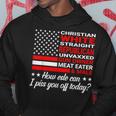 Christian White Straight Republican Unvaxxed Gun Owner Hoodie Funny Gifts