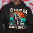 Class Of 2024 Graduation Seniors 24 Gamer Game Over Hoodie Unique Gifts