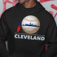 Cleveland Hometown Indian Tribe Ball With Skyline Hoodie Unique Gifts