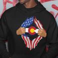 Colorado Roots Inside State Flag American Proud Hoodie Unique Gifts