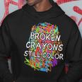 Colorful Mental Health Supporter Broken Crayons Still Color Hoodie Personalized Gifts