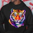 Colorful Tiger Face Neture Wild Animal Pet Lovers Men's Hoodie Personalized Gifts