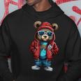 Cool Hip-Hop Bear Streetwear Graphic Hoodie Unique Gifts