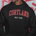 Cortland New York Varsity Sports Style Hoodie Funny Gifts