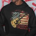 Country Music Outlaw Western Usa Patriotic Vintage Guitar Hoodie Unique Gifts