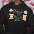 Cousin Can Bearly Wait Bear Gender Neutral Boy Baby Shower Hoodie Unique Gifts