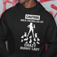 Crazy Bunny Lady S Hoodie Unique Gifts