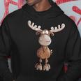 Crazy Elk I Deer Reindeer Fun Animal Motif Hoodie Lustige Geschenke