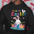 Cute Bunny Eggs Easter Camping Happy Easter Day 2024 Hoodie Unique Gifts
