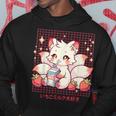 Cute Kitsune Japanese Anime Fox Kawaii Strawberry Milk Hoodie Unique Gifts