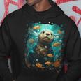 Cute Sea Otter Animal Nature Lovers Graphic Hoodie Funny Gifts