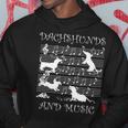 Dachshund Music Notes Musician Clef Piano Hoodie Unique Gifts
