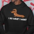 Dachshund I Do What I Want Cool Dachshund Hoodie Personalized Gifts