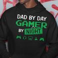 Dad By Day Gamer By Night Fathers Day Gamer Dad Hoodie Unique Gifts