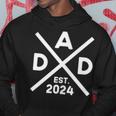 Dad Est 2024 Saltire Dad 24 Logo Level Up To Dad 2024 Kapuzenpullover Lustige Geschenke