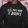 This Dad Rocks Guitarist Dad Skeleton Hand Father's Day Hoodie Unique Gifts